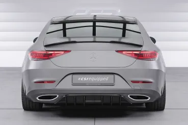 CSR Heckscheibenblend mit ABE für Mercedes-Benz CLS (C257) HSB094-L schwarz matt (Lackierung erforderlich)