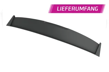 CSR Heckspoiler | Heckflügel mit ABE für Audi A2 (8Z) HF246-G Glossy schwarz Hochglanz (keine Lackierung erforderlich)