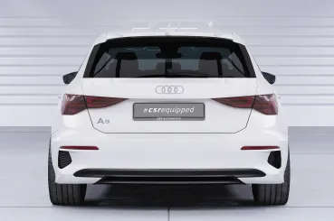 CSR Heckspoiler | Heckflügel mit ABE für Audi A3 (8Y) Sportback HF240-L schwarz matt (Lackierung erforderlich)