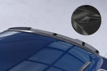 CSR Heckspoiler | Heckflügel mit ABE für Audi A6 C6 Typ 4F Avant HF697-C Carbon Look Hochglanz (keine Lackierung erforderlich)
