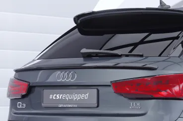 CSR Heckspoiler | Heckflügel mit ABE für Audi Q3 (8U) HF094-M Carbon Look matt strukturiert (keine Lackierung erforderlich)