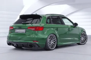 CSR Heckspoiler | Heckflügel mit ABE für Audi RS3 8V Sportback HF109-S Strukturiert schwarz matt (keine Lackierung erforderlich)