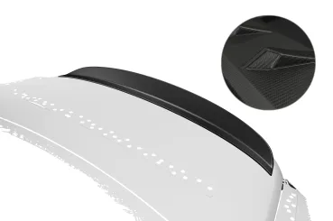 CSR Heckspoiler | Heckflügel mit ABE für Bentley Continental (2.Gen) HF334-M Carbon Look matt strukturiert (keine Lackierung erforderlich)