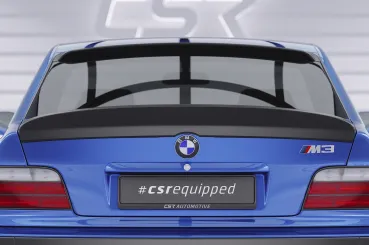 CSR Heckspoiler | Heckflügel mit ABE für BMW 3er E36 Coupe HF987-C Carbon Look Hochglanz (keine Lackierung erforderlich)