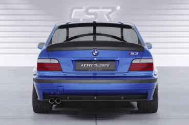 CSR Heckspoiler | Heckflügel mit ABE für BMW 3er E36 Coupe HF987-G Glossy schwarz Hochglanz (keine Lackierung erforderlich)