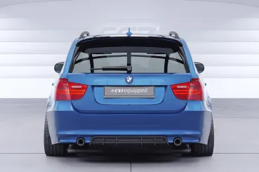 CSR Heckspoiler | Heckflügel mit ABE für BMW 3er E91 Touring HF216-G Glossy schwarz Hochglanz (keine Lackierung erforderlich)