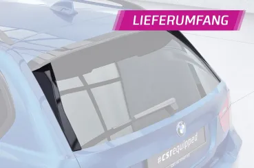 CSR Heckspoiler | Heckflügel mit ABE für BMW 3er E91 Touring HF216-C Carbon Look Hochglanz (keine Lackierung erforderlich)