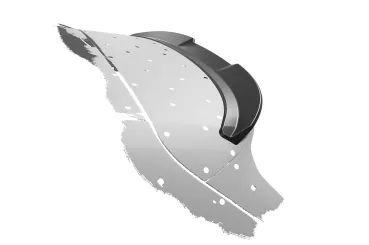 CSR Heckspoiler | Heckflügel mit ABE für BMW X1 F48 HF260-L Lackierung erforderlich (unlackiert)