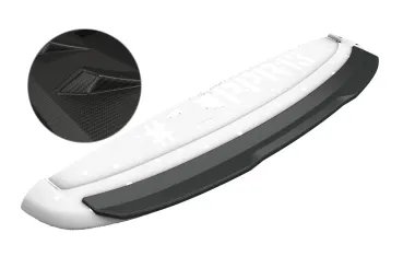 CSR Heckspoiler | Heckflügel mit ABE für Citroen DS3 Racing / SportChic HF768-M Carbon Look matt strukturiert (keine Lackierung erforderlich)