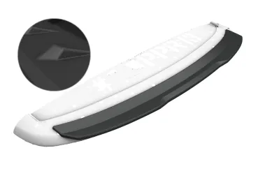 CSR Heckspoiler | Heckflügel mit ABE für Citroen DS3 Racing / SportChic HF768-S Strukturiert schwarz matt (keine Lackierung erforderlich)