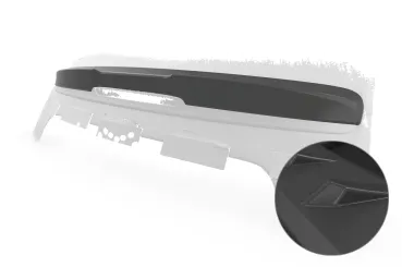 CSR Heckspoiler | Heckflügel mit ABE für Fiat 500 Cabrio HF990-L schwarz matt (Lackierung erforderlich)