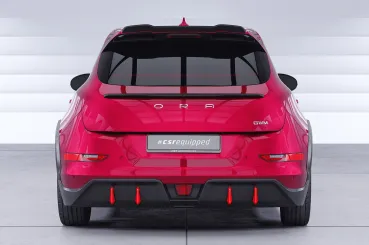 CSR Heckspoiler | Heckflügel mit ABE für GWM Ora Funky Cat / Haomao GT HF135-S Strukturiert schwarz matt (keine Lackierung erforderlich)