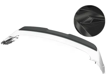 CSR Heckspoiler | Heckflügel mit ABE für Hyundai Santa Fe (Typ TM) HF287-C Carbon Look Hochglanz (keine Lackierung erforderlich)
