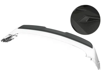 CSR Heckspoiler | Heckflügel mit ABE für Hyundai Santa Fe (Typ TM) HF287-M Carbon Look matt strukturiert (keine Lackierung erforderlich)