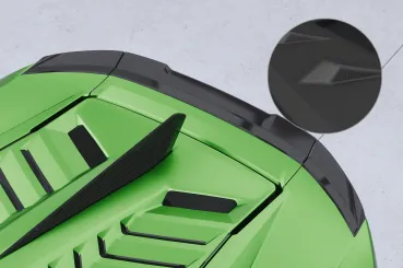 CSR Heckspoiler | Heckflügel mit ABE für Lamborghini Huracan HF202-S schwarz matt strukturiert (keine Lackierung erforderlich)