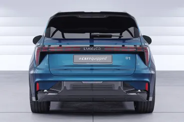 CSR Heckspoiler | Heckflügel mit ABE für Lynk & Co 01 HF065-S Strukturiert schwarz matt (keine Lackierung erforderlich)