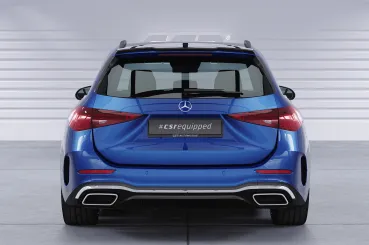 CSR Heckspoiler | Heckflügel mit ABE für Mercedes-Benz C-Klasse S206 T-Modell HF045-S Strukturiert schwarz matt (keine Lackierung erforderlich)