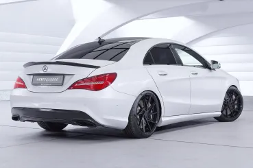CSR Heckspoiler | Heckflügel mit ABE für Mercedes-Benz CLA (C117) Limousine HF267-S Strukturiert schwarz matt (keine Lackierung erforderlich)