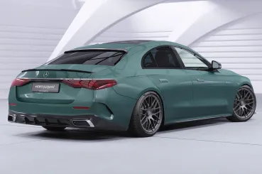 CSR Heckspoiler | Heckflügel mit ABE für Mercedes Benz E-Klasse W214 Limousine HF173-M Carbon Look matt strukturiert (keine Lackierung erforderlich)