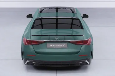 CSR Heckspoiler | Heckflügel mit ABE für Mercedes Benz E-Klasse W214 Limousine HF173-M Carbon Look matt strukturiert (keine Lackierung erforderlich)