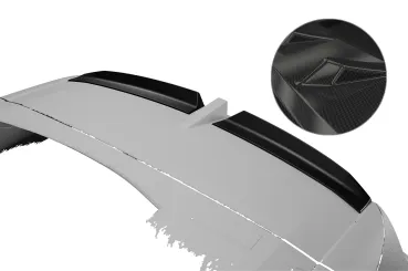 CSR Heckspoiler | Heckflügel mit ABE für Opel Grandland B HF297-C Carbon Look Hochglanz (keine Lackierung erforderlich)