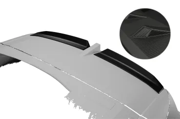 CSR Heckspoiler | Heckflügel mit ABE für Opel Grandland B HF297-M Carbon Look matt strukturiert (keine Lackierung erforderlich)