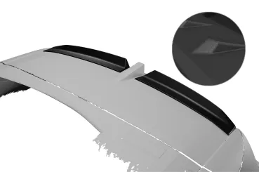 CSR Heckspoiler | Heckflügel mit ABE für Opel Grandland B HF297-S Strukturiert schwarz matt (keine Lackierung erforderlich)