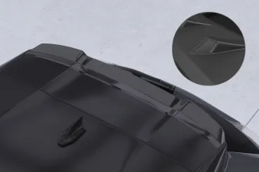 CSR Heckspoiler | Heckflügel mit ABE für Peugeot 2008 II / e-2008 HF186-L schwarz matt (Lackierung erforderlich)