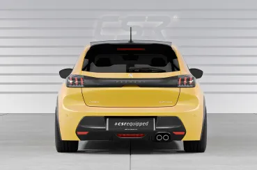 CSR Heckspoiler | Heckflügel mit ABE für Peugeot 208 II HF057-S Strukturiert schwarz matt (keine Lackierung erforderlich)