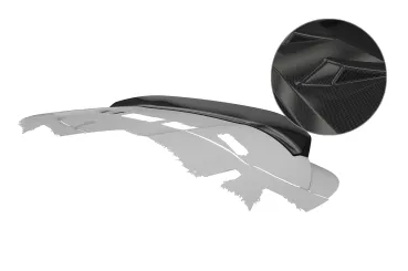CSR Heckspoiler | Heckflügel mit ABE für Peugeot 508 SW HF263-C Carbon Look Hochglanz (keine Lackierung erforderlich)