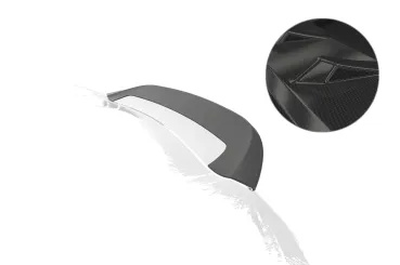 CSR Heckspoiler | Heckflügel mit ABE für Porsche 718 Spyder (Typ 982) HF941-C Carbon Look Hochglanz (keine Lackierung erforderlich)