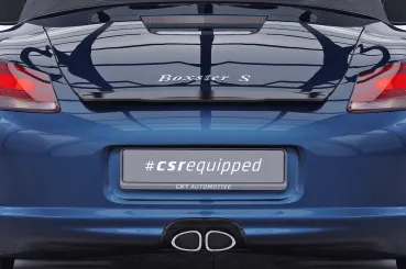 CSR Heckspoiler | Heckflügel mit ABE für Porsche Boxster 987 HF741-S Strukturiert schwarz matt (keine Lackierung erforderlich)