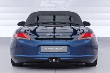 CSR Heckspoiler | Heckflügel mit ABE für Porsche Boxster 987 HF741-S Strukturiert schwarz matt (keine Lackierung erforderlich)