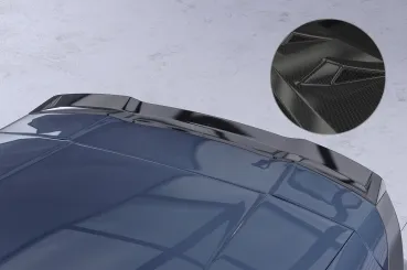 CSR Heckspoiler | Heckflügel mit ABE für Porsche Cayenne (Typ 92A) HF258-C Carbon Look Hochglanz (keine Lackierung erforderlich)