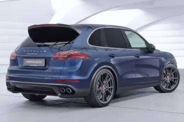 CSR Heckspoiler | Heckflügel mit ABE für Porsche Cayenne (Typ 92A) HF258-C Carbon Look Hochglanz (keine Lackierung erforderlich)