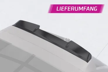CSR Heckspoiler | Heckflügel mit ABE für Porsche Cayenne (Typ 9PA) Turbo HF137-L schwarz matt (Lackierung erforderlich)