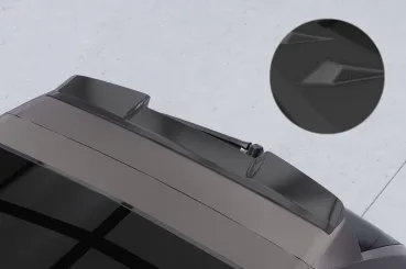CSR Heckspoiler | Heckflügel mit ABE für Porsche Cayenne (Typ 9PA) Turbo HF137-S schwarz matt strukturiert (keine Lackierung erforderlich)