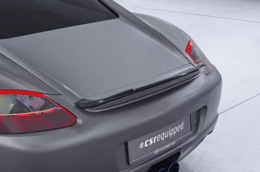 CSR Heckspoiler | Heckflügel mit ABE für Porsche Cayman 987c HF901-S Strukturiert schwarz matt (keine Lackierung erforderlich)