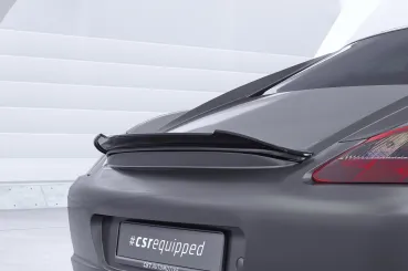 CSR Heckspoiler | Heckflügel mit ABE für Porsche Cayman 987c HF901-C Carbon Look Hochglanz (keine Lackierung erforderlich)