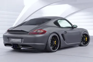 CSR Heckspoiler | Heckflügel mit ABE für Porsche Cayman 987c HF901-G Glossy schwarz Hochglanz (keine Lackierung erforderlich)