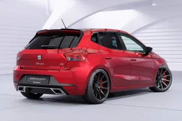 CSR Heckspoiler | Heckflügel mit ABE für Seat Ibiza 5 (6F) HF206-S Strukturiert schwarz matt (keine Lackierung erforderlich)
