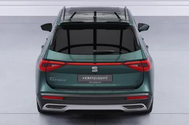 CSR Heckspoiler | Heckflügel mit ABE für Seat Tarraco HF244-G Glossy schwarz Hochglanz (keine Lackierung erforderlich)