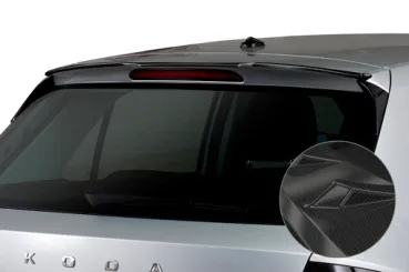 CSR Heckspoiler | Heckflügel mit ABE für Skoda Fabia 3 HF884-C Carbon Look Hochglanz (keine Lackierung erforderlich)