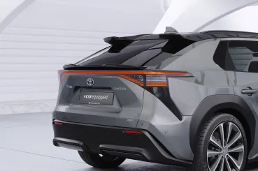 CSR Heckspoiler | Heckflügel mit ABE für Toyota bZ4X / Subaru Solterra HF174-C Carbon Look Hochglanz (keine Lackierung erforderlich)