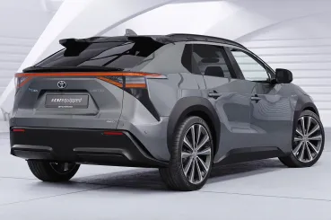 CSR Heckspoiler | Heckflügel mit ABE für Toyota bZ4X / Subaru Solterra HF174-S Strukturiert schwarz matt (keine Lackierung erforderlich)