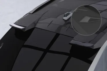 CSR Heckspoiler | Heckflügel mit ABE für Toyota bZ4X / Subaru Solterra HF174-S Strukturiert schwarz matt (keine Lackierung erforderlich)
