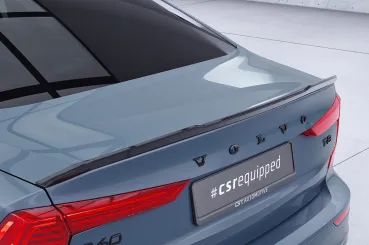 CSR Heckspoiler | Heckflügel mit ABE für Volvo S60 (3. Gen) HF237-C Carbon Look Hochglanz (keine Lackierung erforderlich)