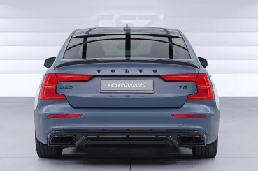 CSR Heckspoiler | Heckflügel mit ABE für Volvo S60 (3. Gen) HF237-S Strukturiert schwarz matt (keine Lackierung erforderlich)