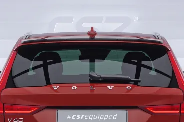 CSR Heckspoiler | Heckflügel mit ABE für Volvo V60 (2.Gen) HF116-G Glossy schwarz Hochglanz (keine Lackierung erforderlich)