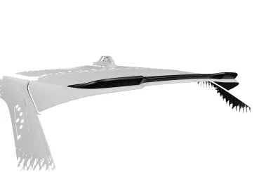 CSR Heckspoiler | Heckflügel mit ABE für Volvo V90 HF339-G Glossy schwarz Hochglanz (keine Lackierung erforderlich)